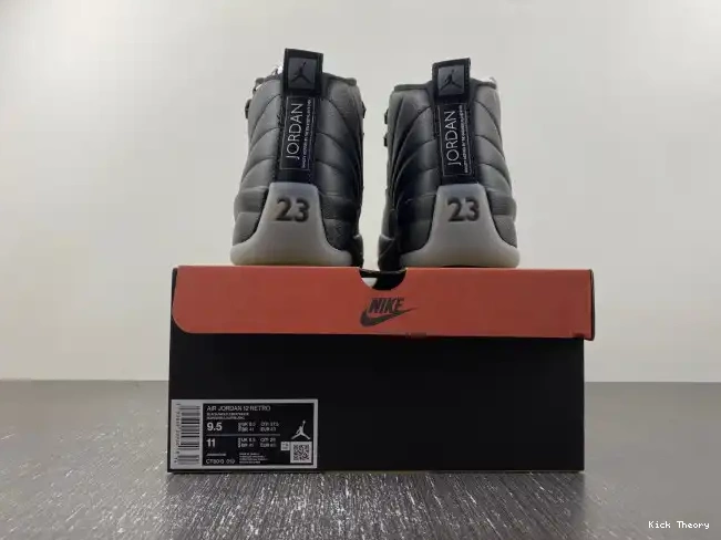Kick Theory Jordan Air 12 Wolf Black Grey CT8013-019 0507